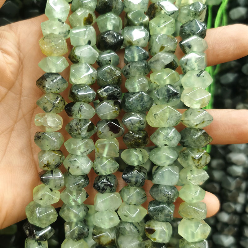 6*11mm gemstone irregular rhombus faceted beads strand
