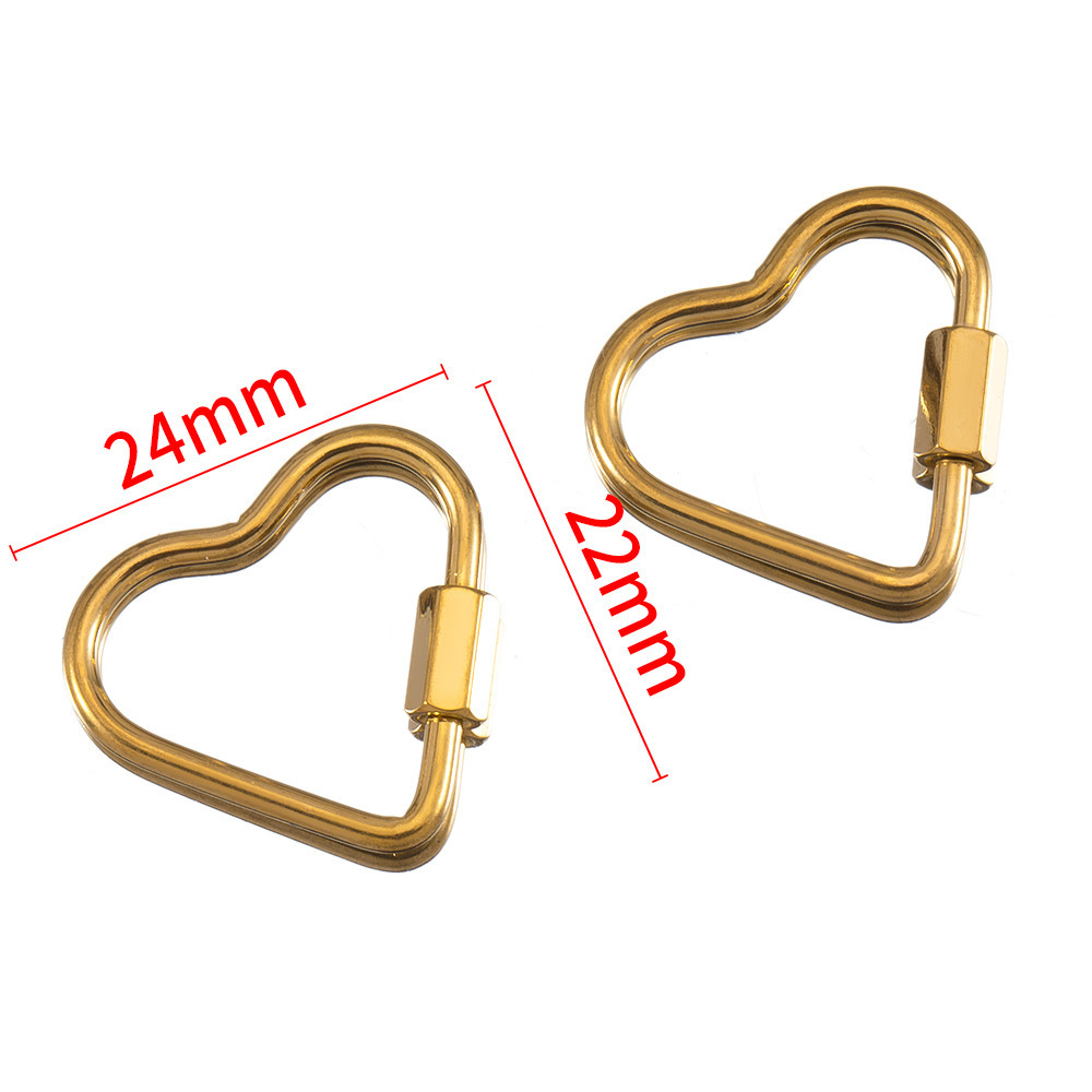 Gold Plated Stainless Steel Retractable Clasp Screw Clasp Multiple Shape DIY Jewellry Making Finding