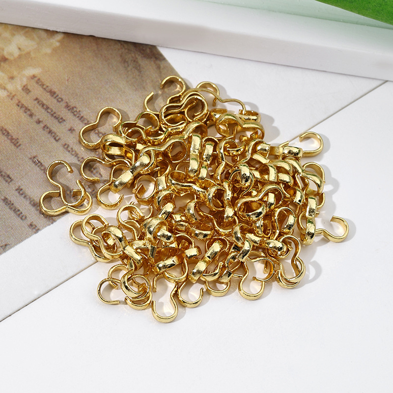 Gold Plated 3-Shaped Clasp Connector Accessories 10pcs