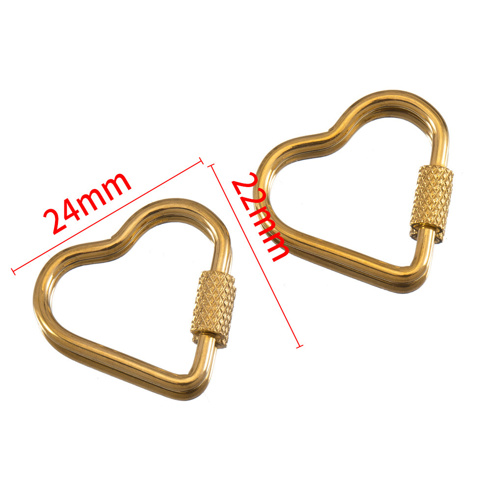 Gold Plated stainless st Retractable Clasp Screw Clasp Multiple Shape 