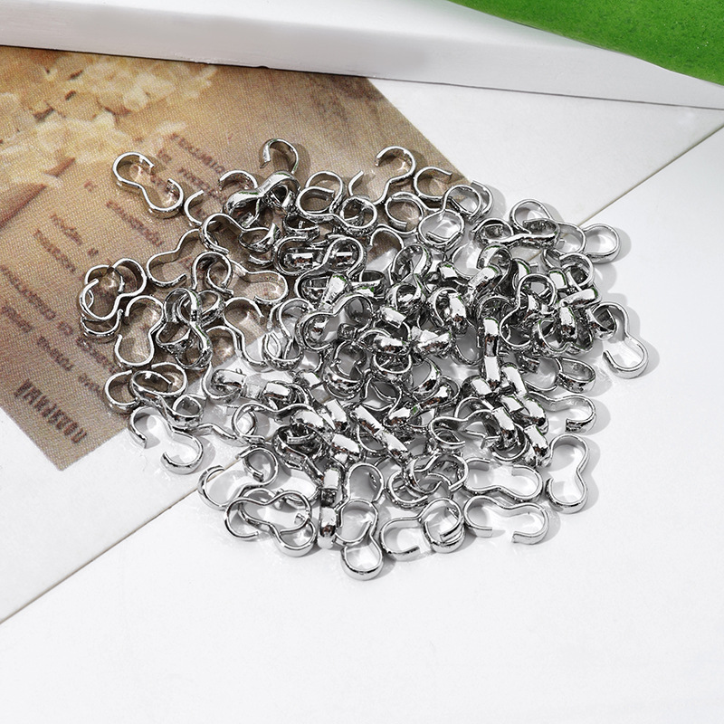 Gold Plated 3-Shaped Clasp Connector Accessories 10pcs