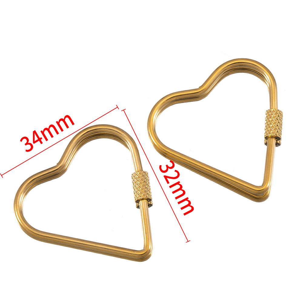 Gold Plated stainless st Retractable Clasp Screw Clasp Multiple Shape 