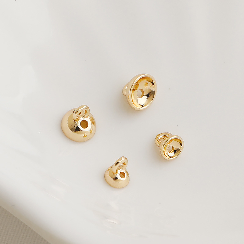 Bead Cap with Hanging Ring Beading End Accessory for Jewelry Making-likayjewel