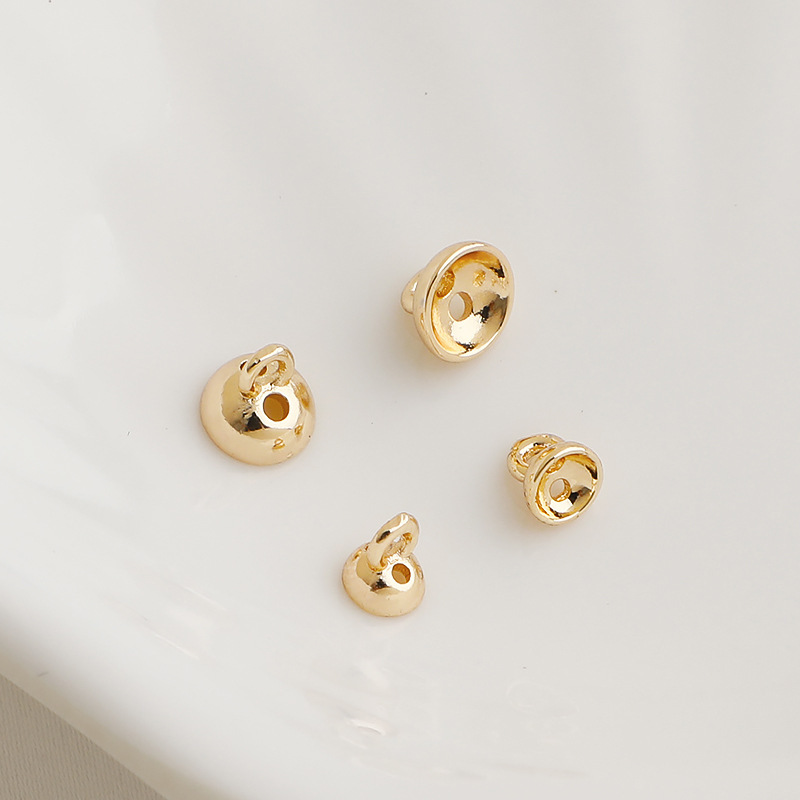 Bead Cap with Hanging Ring Beading End Accessory for Jewelry Making