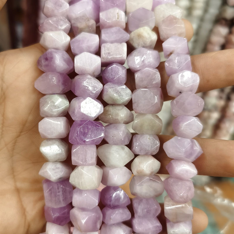 6*11mm gemstone irregular rhombus faceted beads strand