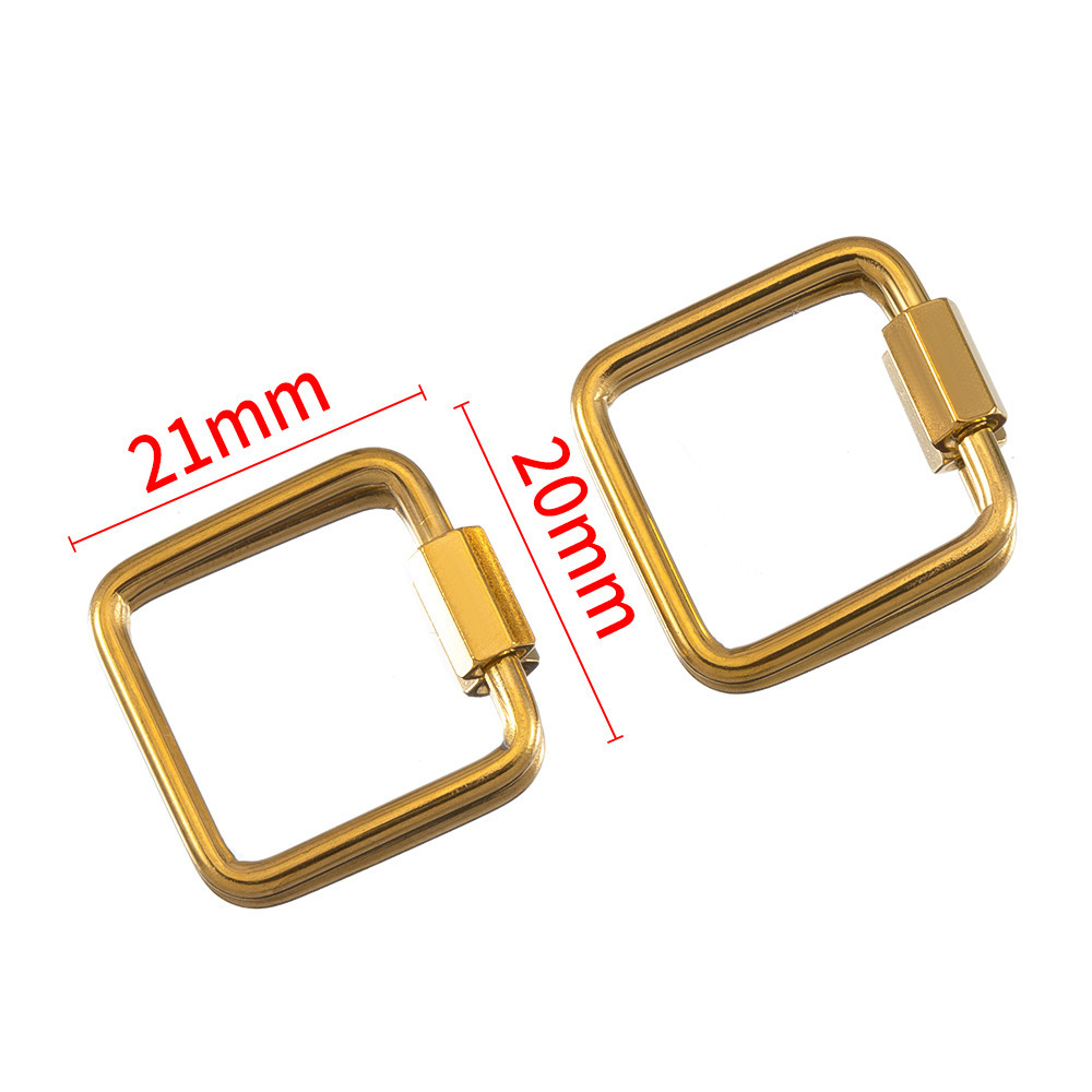 Gold Plated Stainless Steel Retractable Clasp Screw Clasp Multiple Shape DIY Jewellry Making Finding