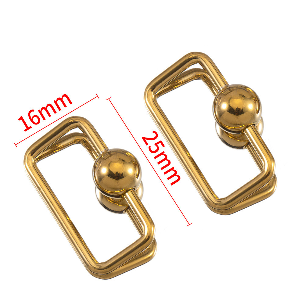 Gold Plated Stainless Steel Retractable Clasp Screw Clasp Multiple Shape DIY Jewellry Making Finding