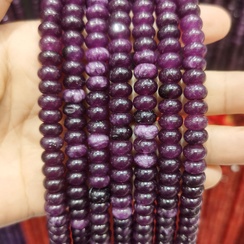 Natural Gemstone 5*8mm Wheel Beads Strand