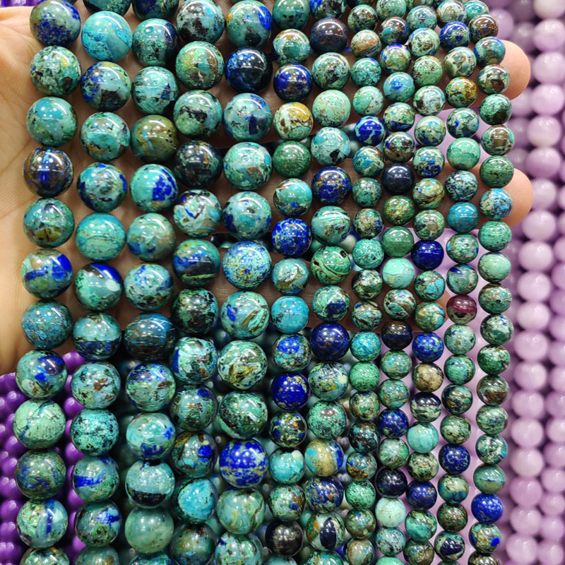 Natural Gemstone 4-12mm Round Beads Strand