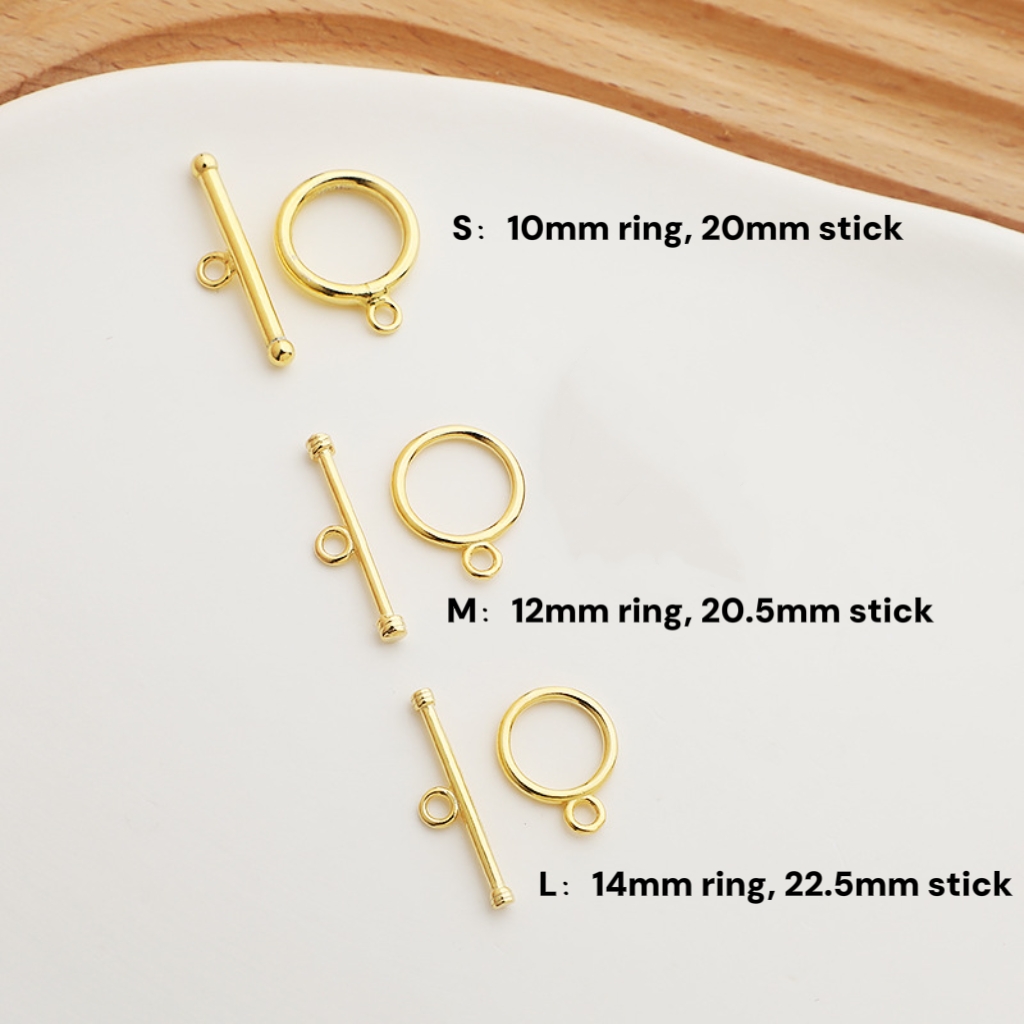 925 Sterling Silver OT Buckle for Jewelry DIY Multiple Style Color Siz