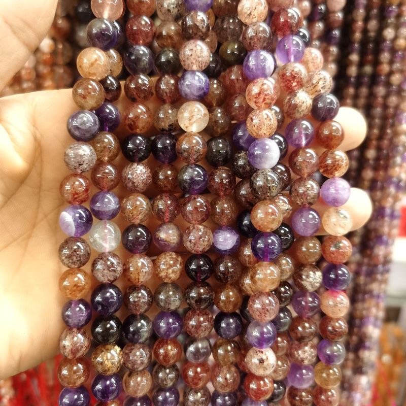 Natural Gemstone 4-12mm Round Beads Strand