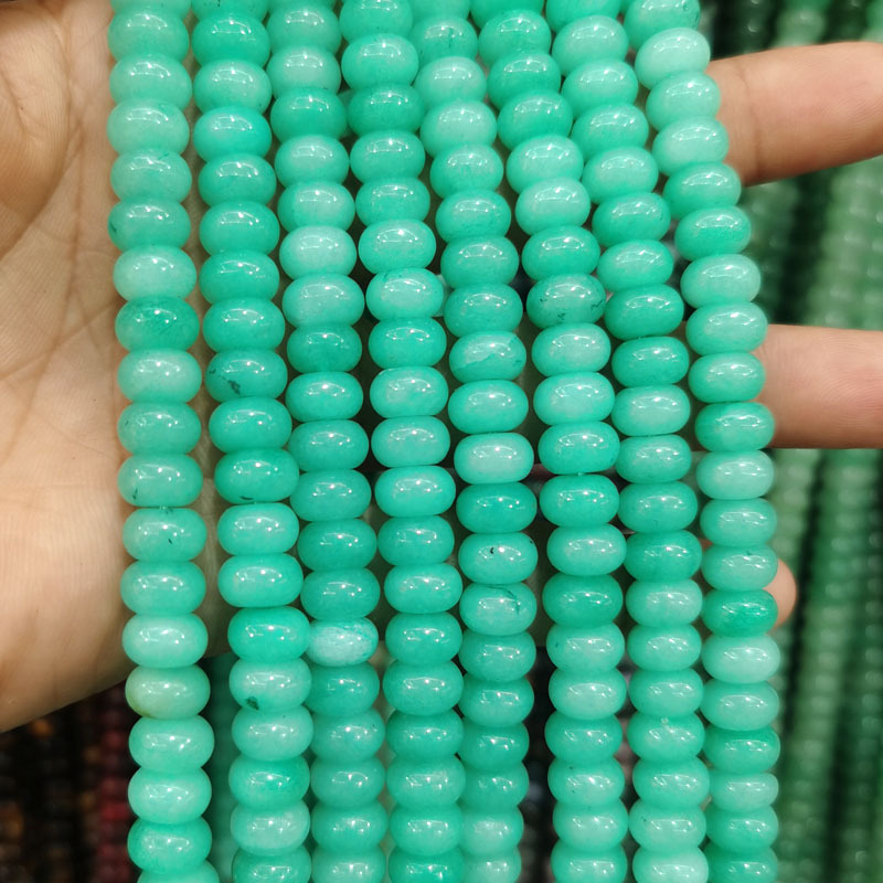 Natural Gemstone 5*8mm Wheel Beads Strand
