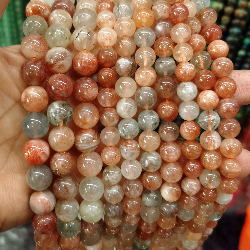 Natural Gemstone 4-12mm Round Beads Strand