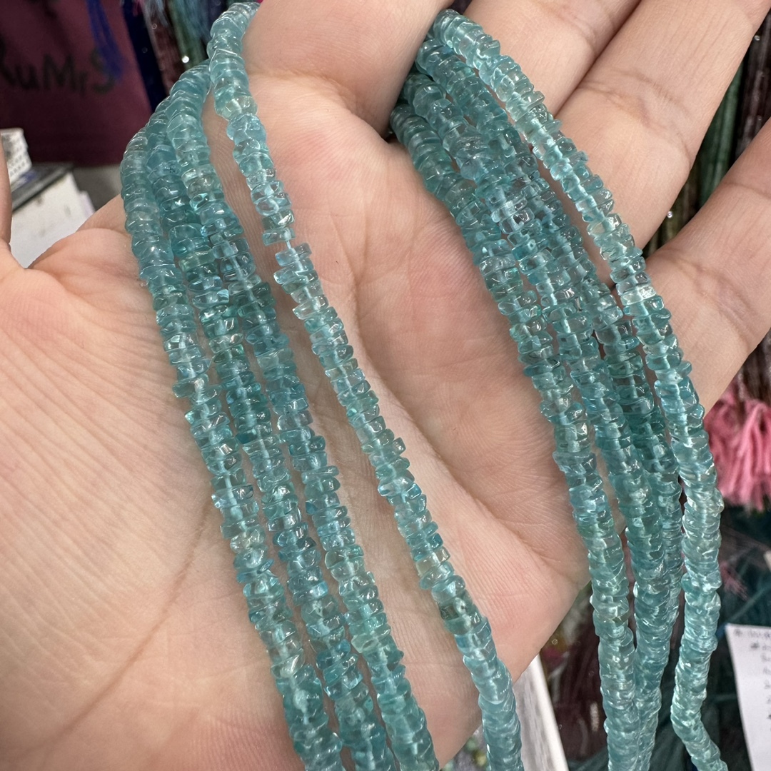 Gemstone Irregular Flat Sheet spacer beads strand 