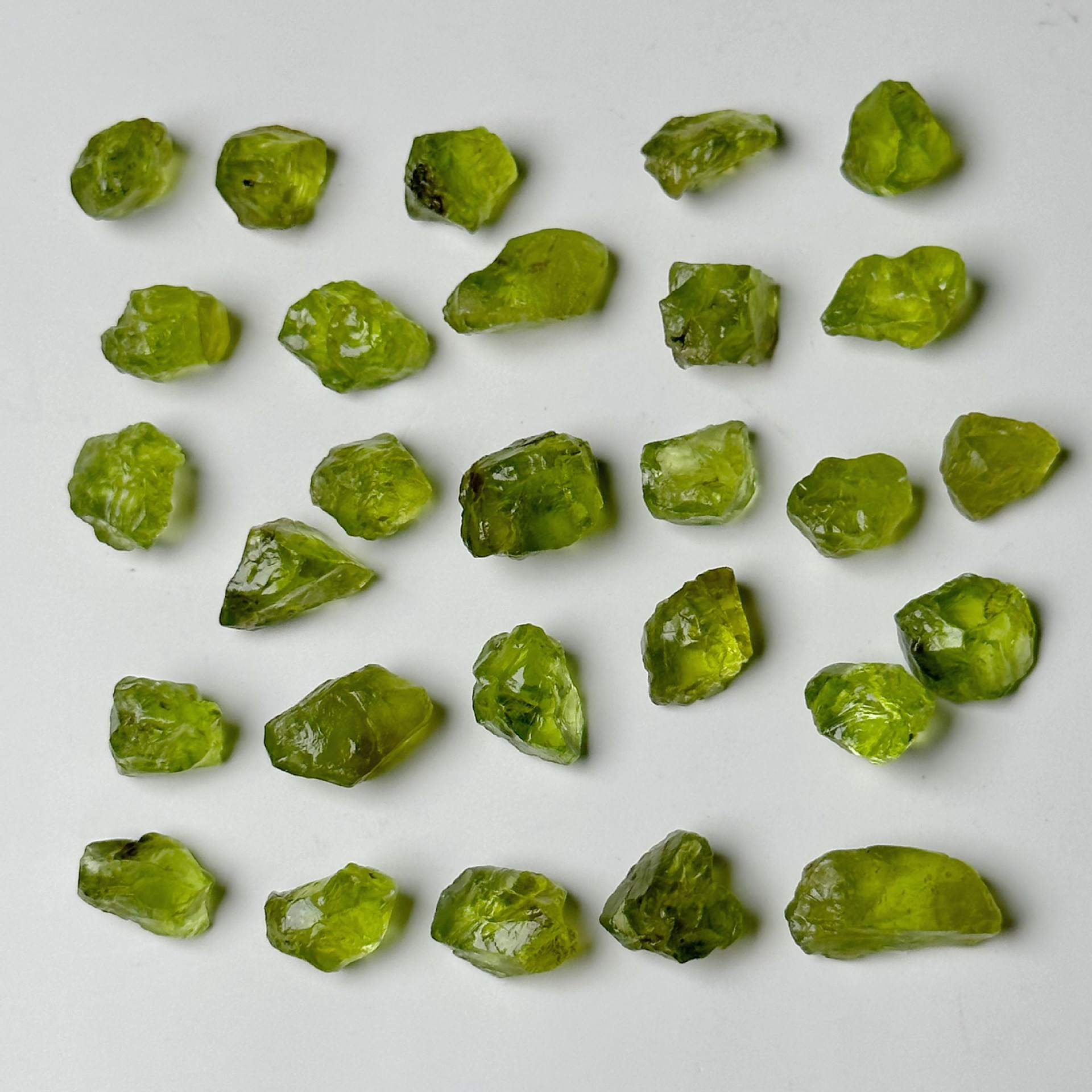 Unpolished Unoptimized Natural Peridot Raw Stone without Drilling 1 Piece
