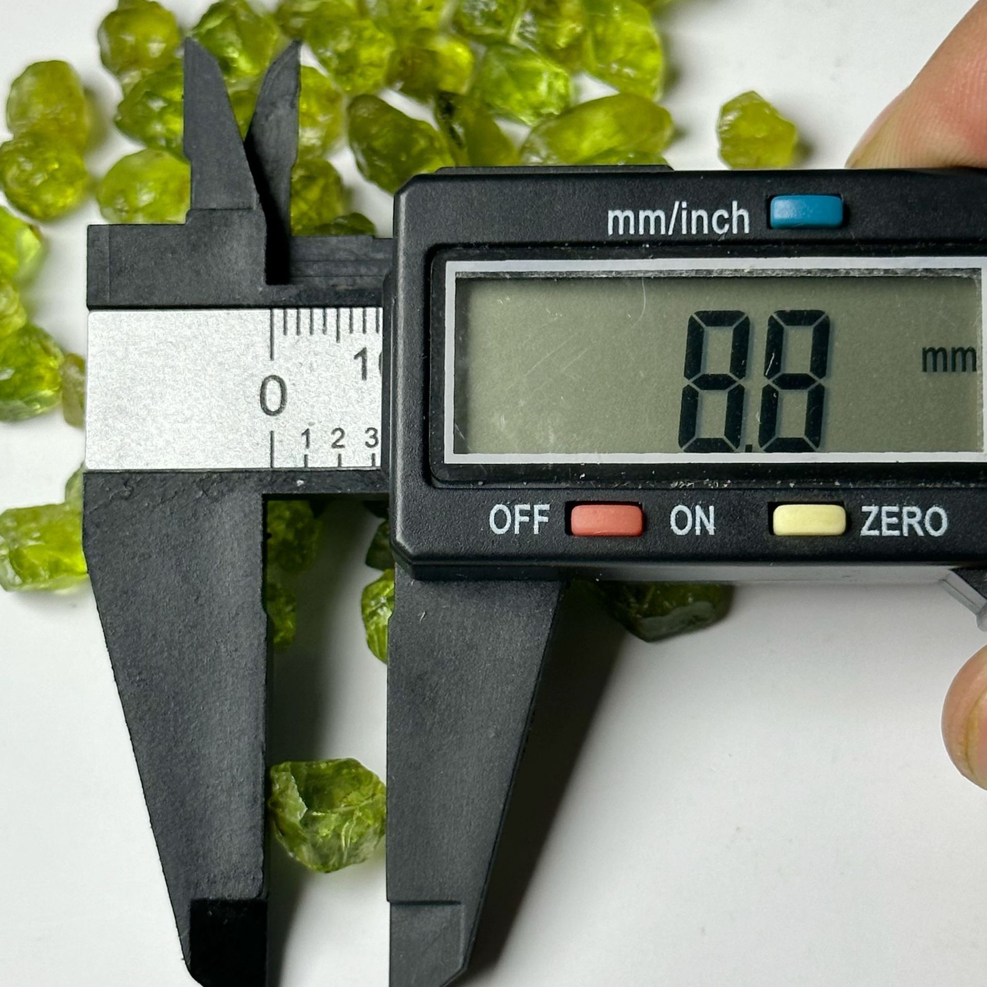 Unpolished Unoptimized Natural Peridot Raw Stone without Drilling 1 Piece