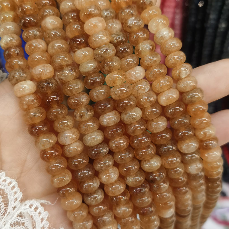 Natural Gemstone 5*8mm Wheel Beads Strand