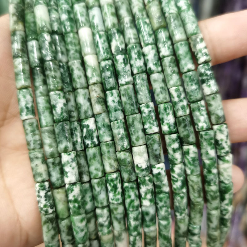 Natural Gemstone 4*9mm Cylindrical Beads Strand