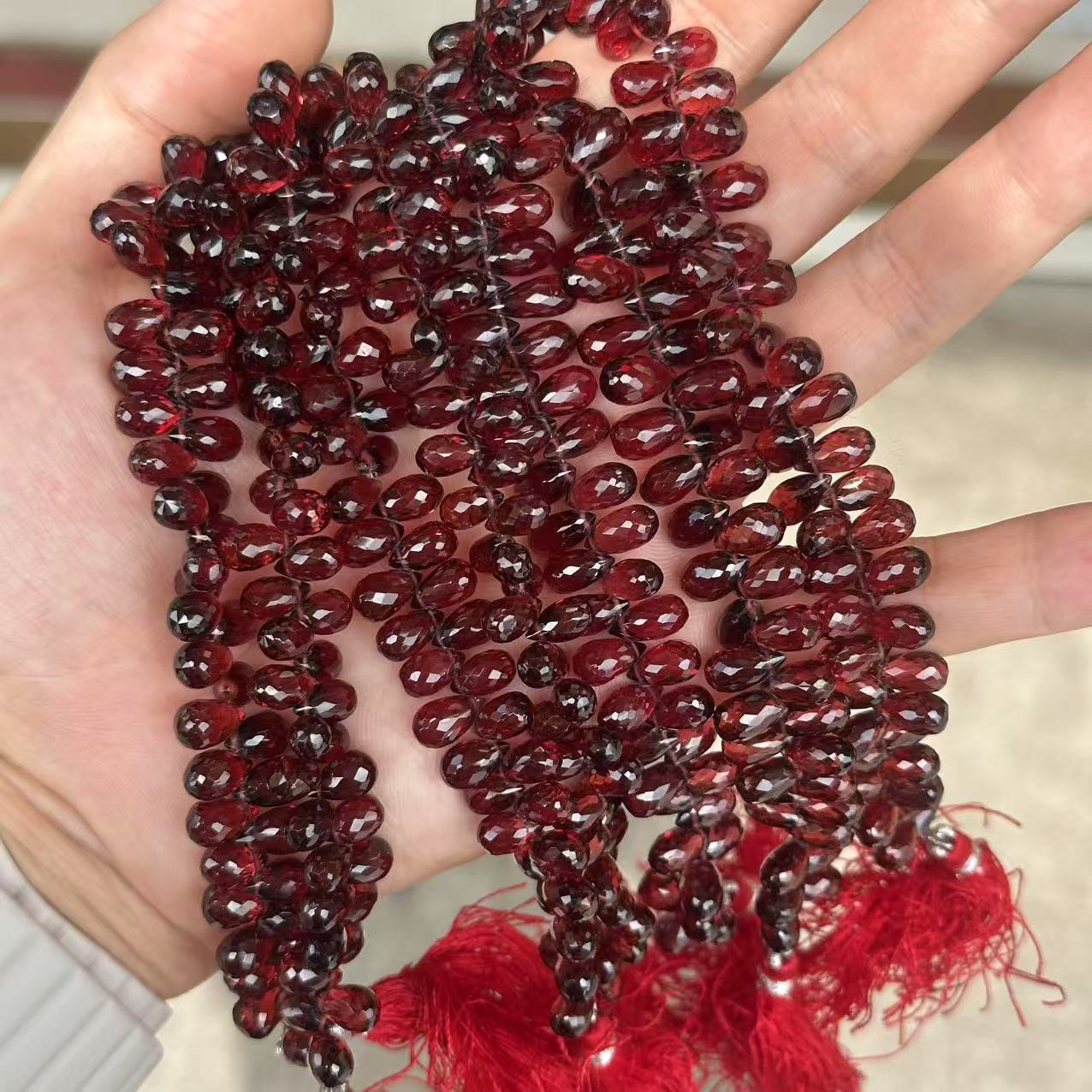 Multi High Quality Natural Gemstone Teardrop Beads 10 PCS for Jewelry DIY