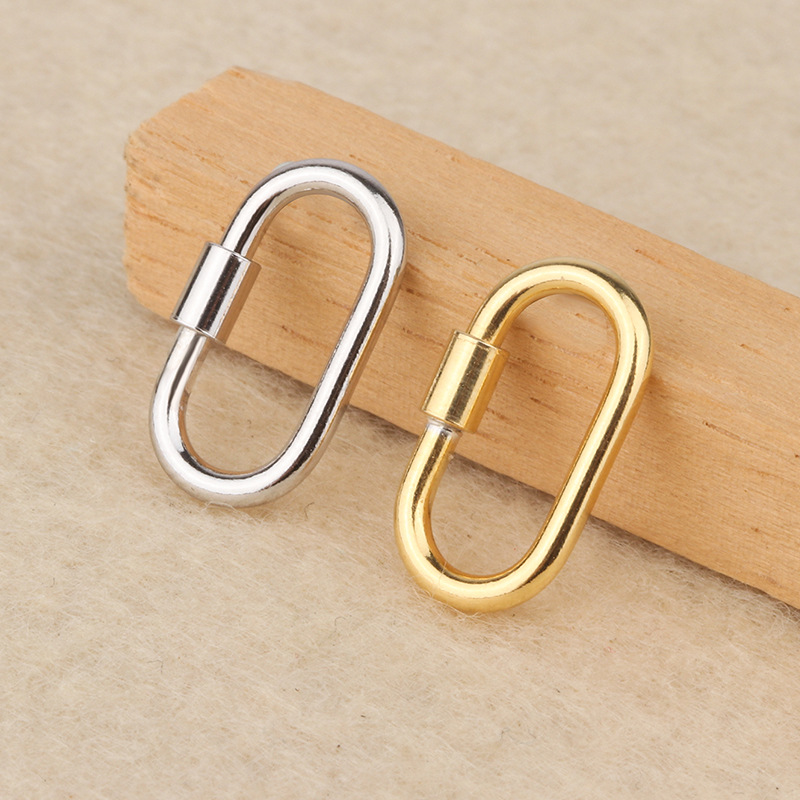 925 Sterling Silver Retractable Clasp Screw Clasp Multiple Color for Jewelry DIY