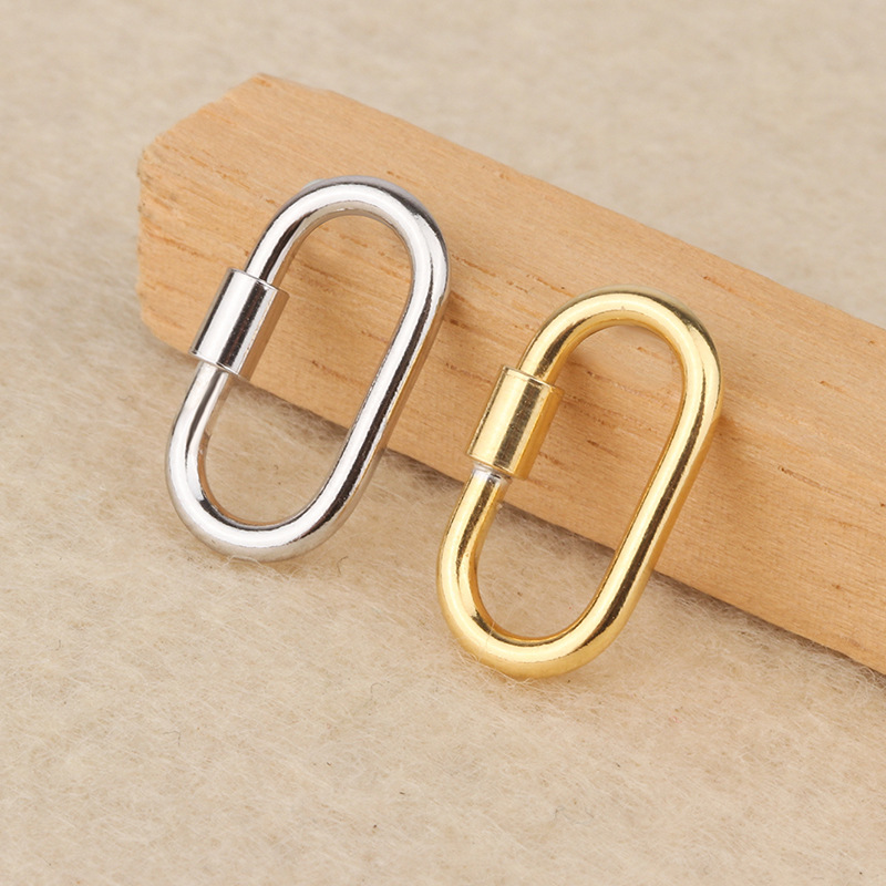 925 Sterling Silver Retractable Clasp Screw Clasp Multiple Color for Jewelry DIY