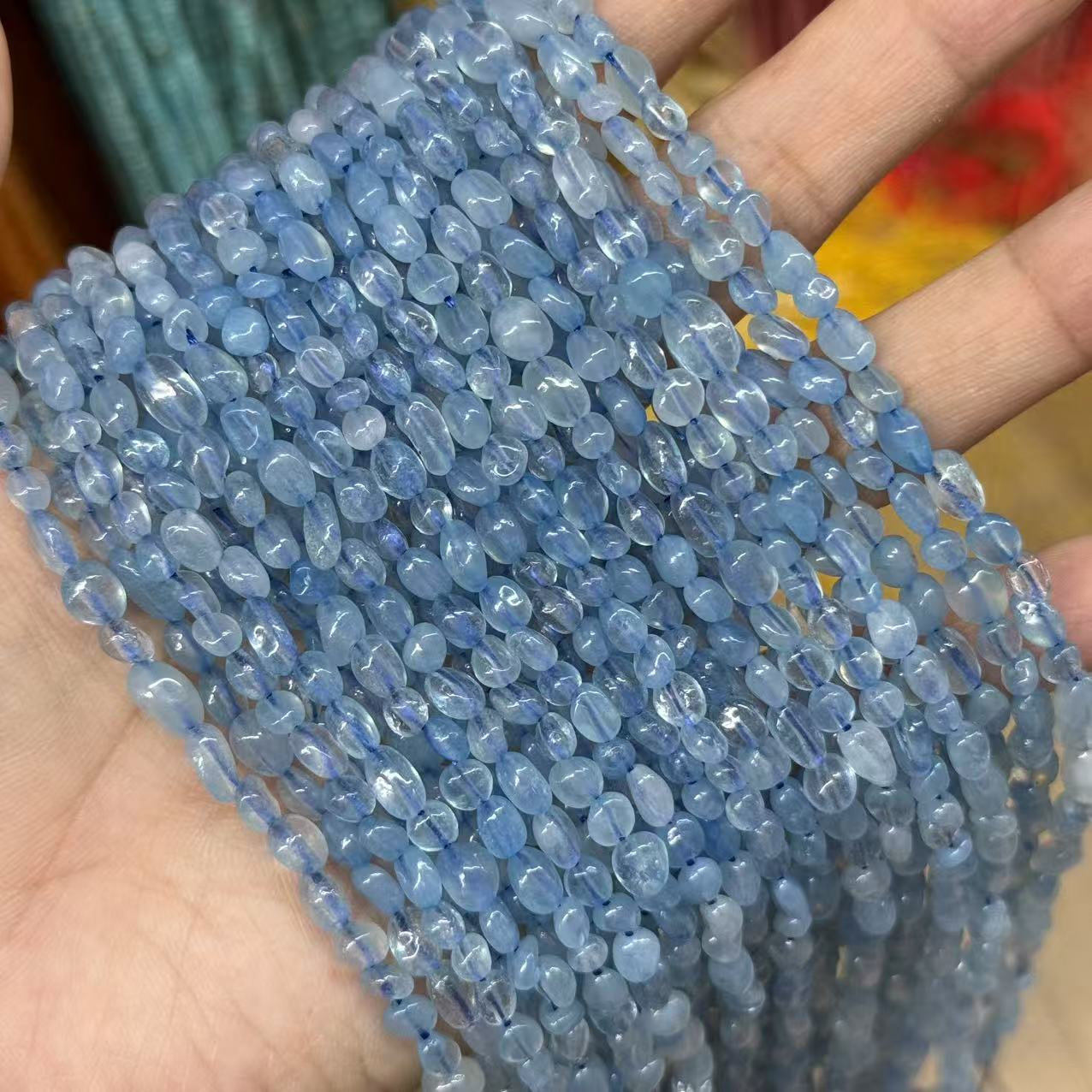 Gemstone Irregular Polished Raw Stone Beads Strand Multiple kind