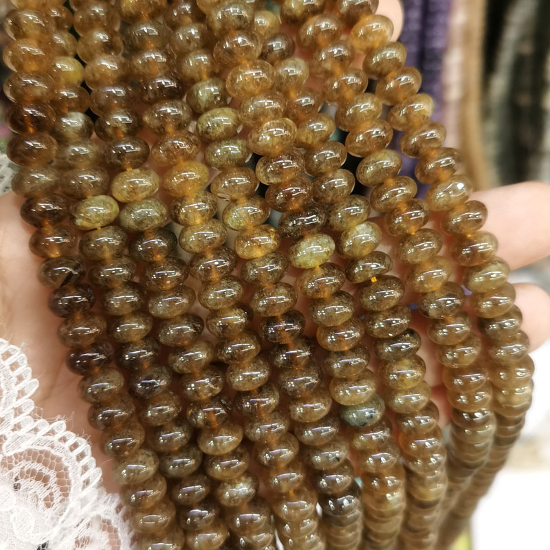 Natural Gemstone 5*8mm Wheel Beads Strand