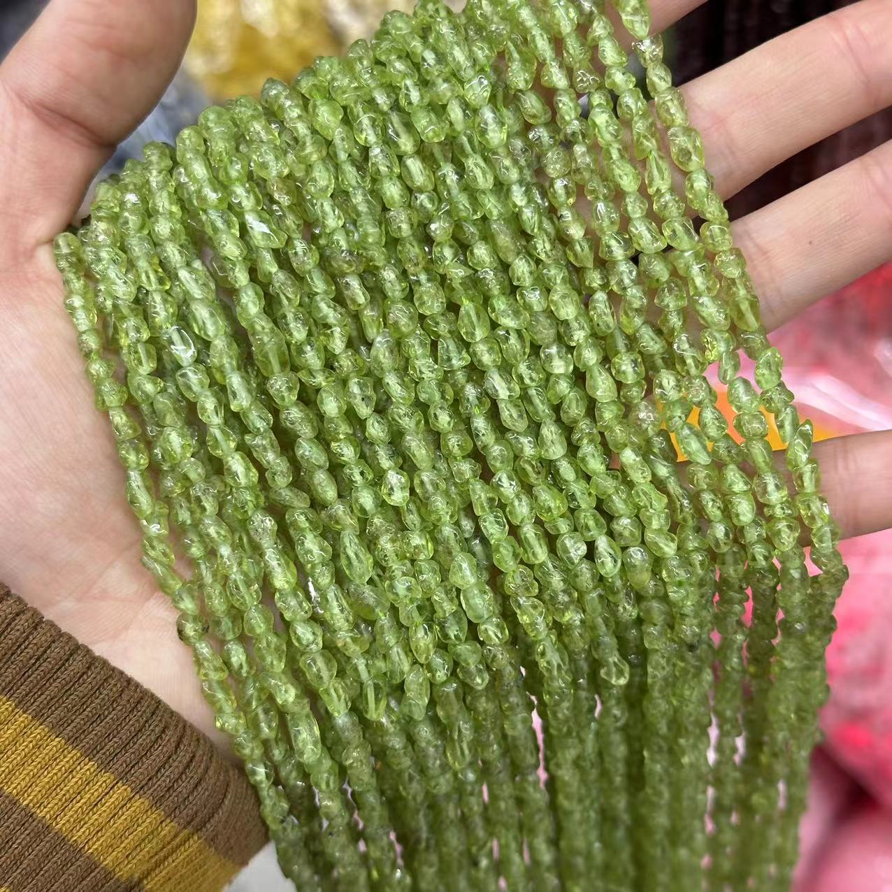 Gemstone Irregular Polished Raw Stone Beads Strand Multiple kind