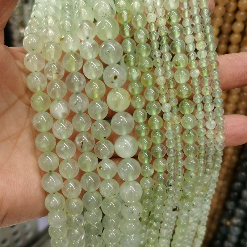 Natural Gemstone 4-12mm Round Beads Strand