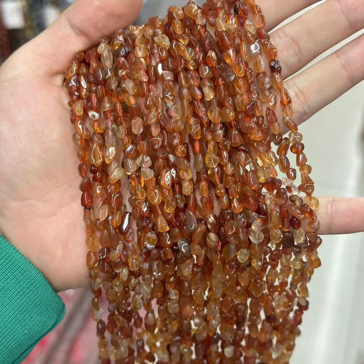 Gemstone Irregular Polished Raw Stone Beads Strand Multiple kind