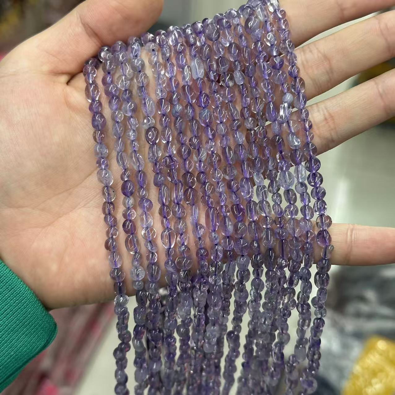 Gemstone Irregular Polished Raw Stone Beads Strand Multiple kind