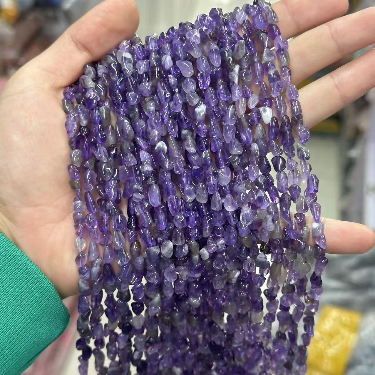 Gemstone Irregular Polished Raw Stone Beads Strand Multiple kind