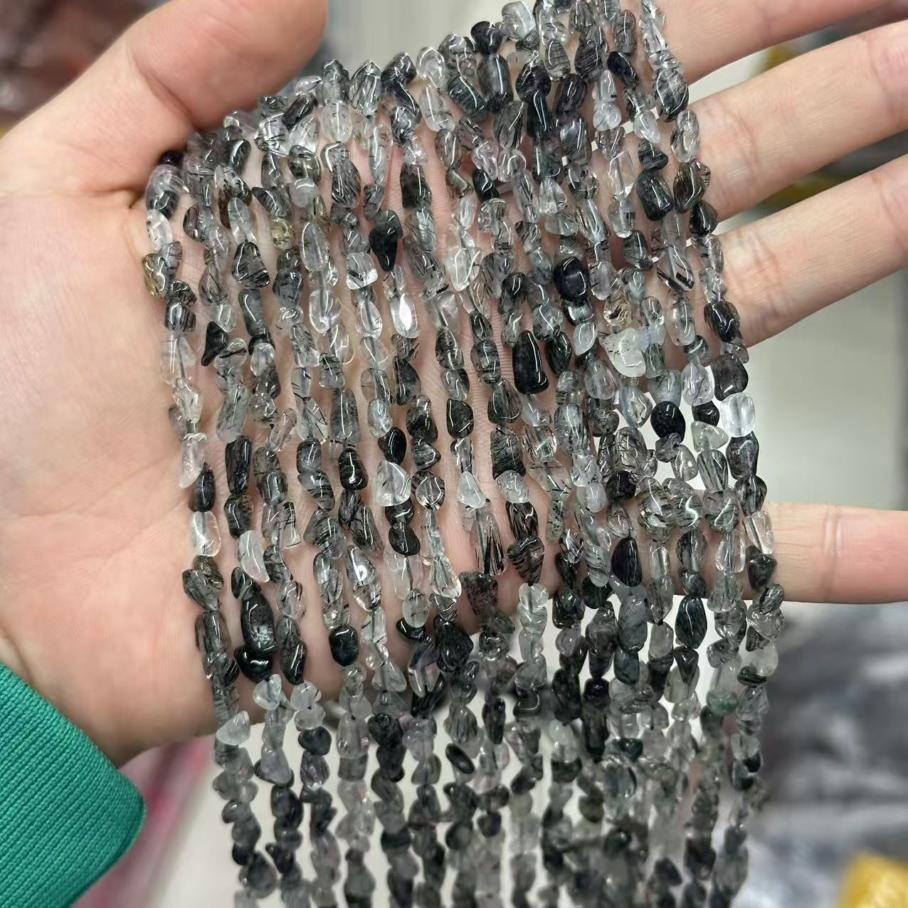 Gemstone Irregular Polished Raw Stone Beads Strand Multiple kind