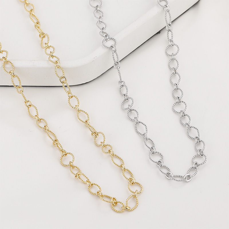 Gold Plated Decor Thick Chain for Jewelry DIY 50cm