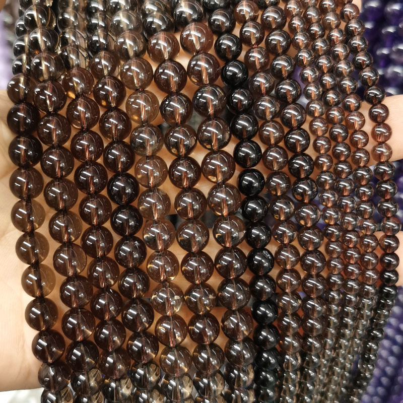 Natural Gemstone 4-12mm Round Beads Strand