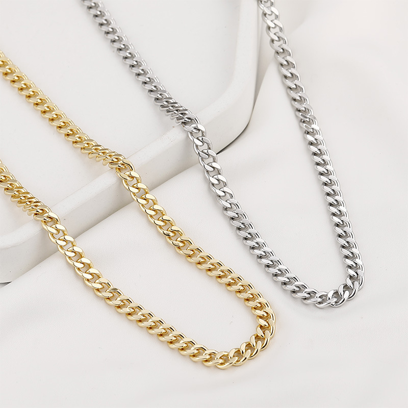 Gold Plated Decor Thick Chain for Jewelry DIY 50cm