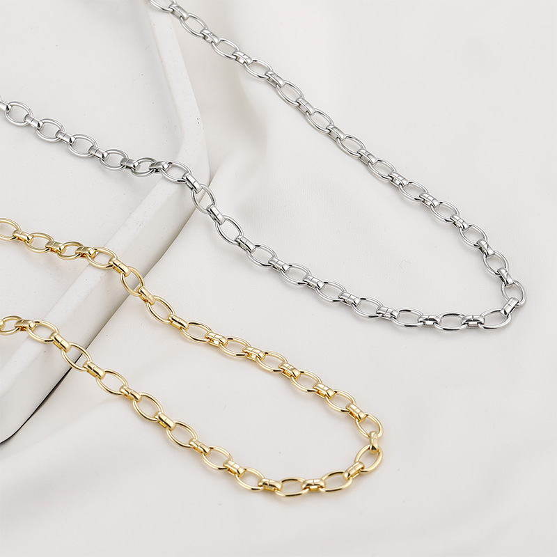 Gold Plated Decor Thick Chain for Jewelry DIY 50cm