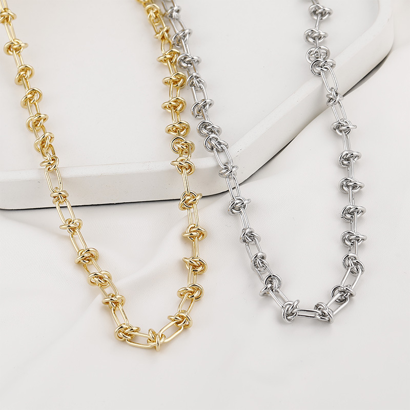 Gold Plated Decor Thick Chain for Jewelry DIY 50cm