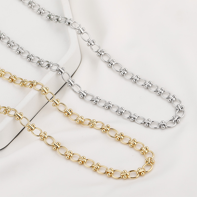 Gold Plated Decor Thick Chain for Jewelry DIY 50cm