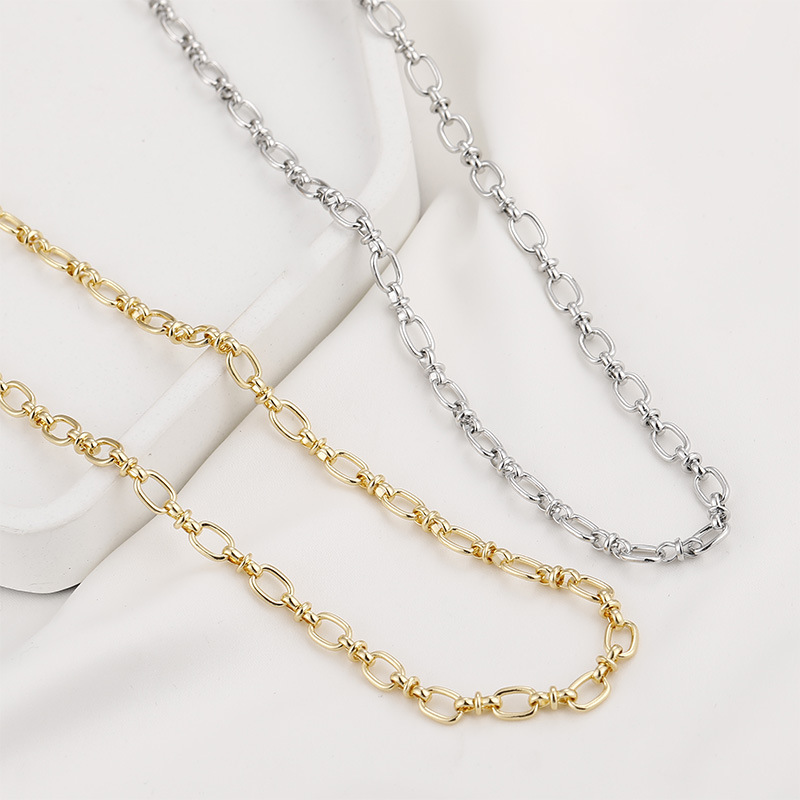 Gold Plated Decor Thick Chain for Jewelry DIY 50cm