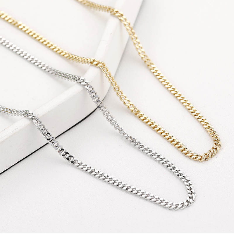 Gold Plated Decor Thick Chain for Jewelry DIY 50cm