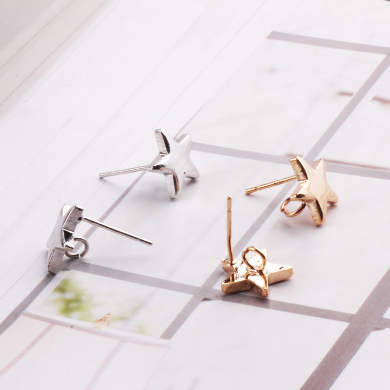 Ornamented Earrings Posts Accessory for Earrings Making