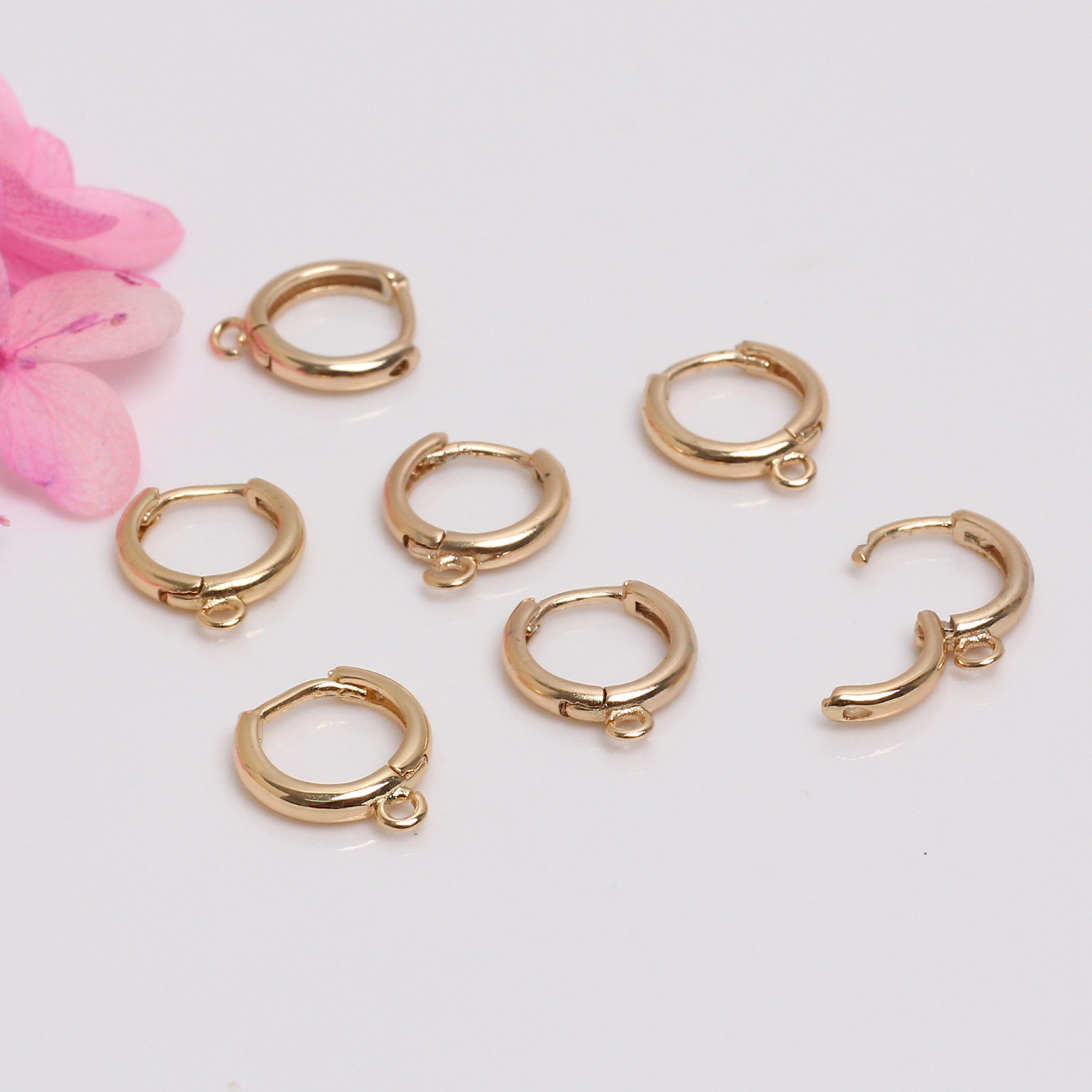 Korean Style Round Earrings with Open Ring Hooks Earrings Accessories