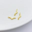 #4 Two hanging rings: 2.5*16mm (14k gold)