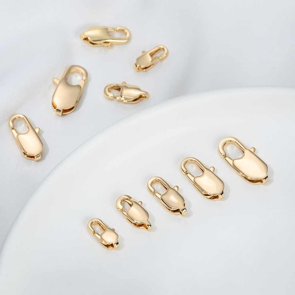 Stainless Titanium Steel Lobster Buckle for Jewelry DIY Multiple Size