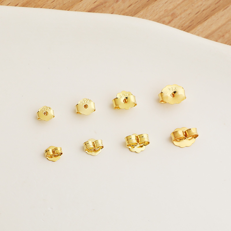 925 Sterling Silver Butterfly Earring Backs Hypoallergenic 5Pairs 