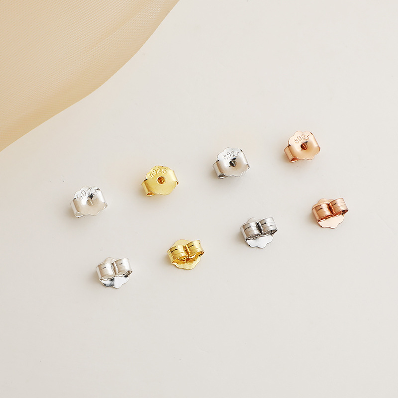 925 Sterling Silver Butterfly Earring Backs Hypoallergenic 5Pairs 