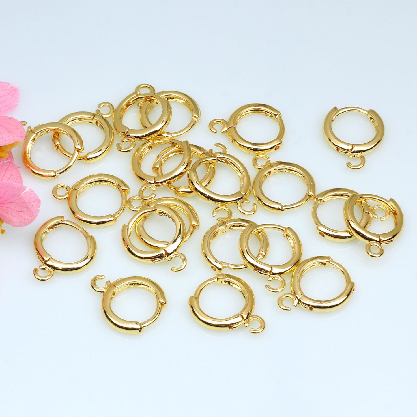 Korean Style Round Earrings with Open Ring Hooks Earrings Accessories