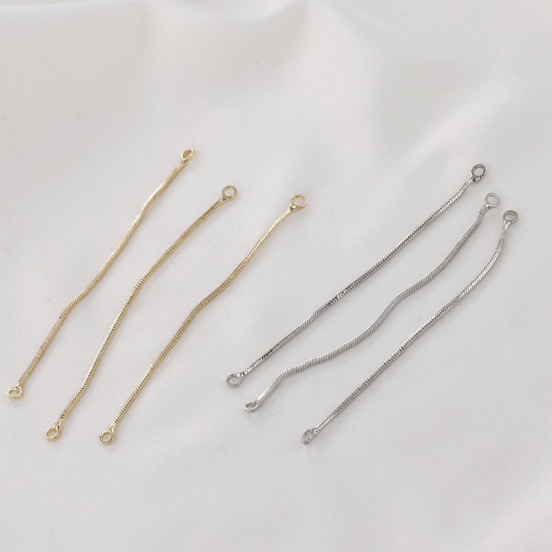 Gold plated Snake Chain Connector Charms Jewelry Accessory Multiple Colors 10pcs
