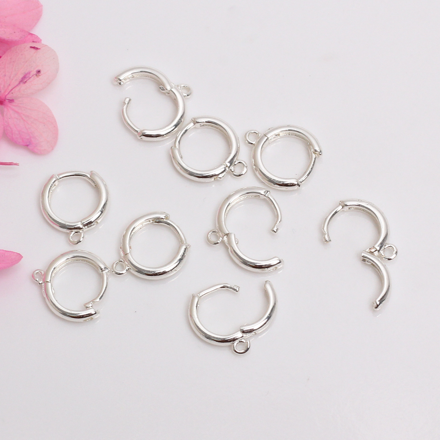 Korean Style Round Earrings with Open Ring Hooks Earrings Accessories